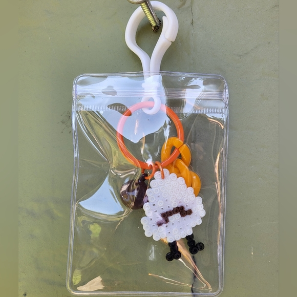 Handmade QSMP Perler Bead Eggs Keychain, Backpack Charm - Picture 7 of 13